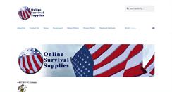 Desktop Screenshot of onlinesurvivalsupplies.com